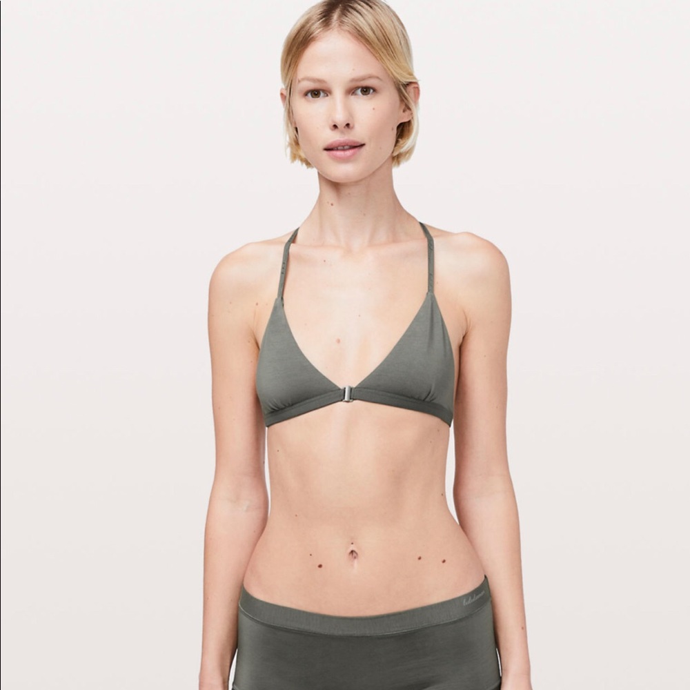 Simple triangle Lululemon bralette.